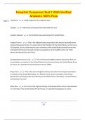 Hospital Corpsman Test 1 With Verified Answers 100&percnt; Pass