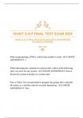 VIVINT S&period;H&period;P FINAL TEST EXAM 2025 WITH GUARANTEED ACCURATE ANSWERS