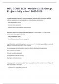 USU COMD 3120 - Module 11-12&colon; Group Projects fully solved 2025-2026
