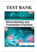 TEST BANK for Basic and Applied Concepts of Blood Banking and Transfusion Practices 5th Edition By Paula Howard, All Chapters 1 - 16, Complete Newest Version