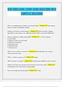 NTRI 2000 EXAM 1 STUDY GUIDE QUESTIONS WITH COMPLETE SOLUTIONS