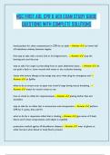 NSC FIRST AID&comma; CPR & AED EXAM STUDY GUIDE QUESTIONS WITH COMPLETE SOLUTIONS&period;