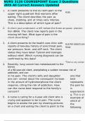 NURS 3120 COURSEPOINT Exam 2 Questions With All Correct Answers Updated