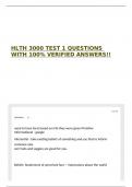 HLTH 3000 TEST 1 QUESTIONS WITH 100&percnt; VERIFIED ANSWERS&excl;&excl;