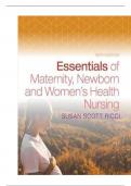 TEST BANK FOREssentials of Maternity, Newborn, and Women's Health Nursing Sixth, North American Edition by SUSAN RICCI (Author) 