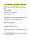 PA EFDA board exam study guide 2024