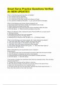 Smart Serve Practice Questions Verified A&plus; NEW UPDATE&excl;&excl;&excl;
