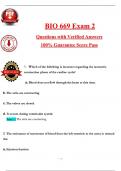 BIO 669 Exam 2 &lpar;2025 &sol; 2026&rpar; Tested Questions with Revised Correct Answers&comma; &lpar;A&plus; Guarantee&rpar;