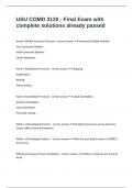 COMD 3120 EXAM PACKAGE DEAL 