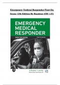 Test Bank For Emergency Medical Responder First on Scene&comma; 12th Edition by Chris Le Baudour Kaitlyn Laurelle Keith Wesley Chapter 1-27