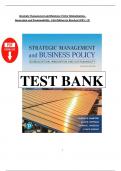 Strategic Management and Business Policy&colon; Globalization&comma; Innovation and Sustainability&comma; 16th edition Test bank by Bamford