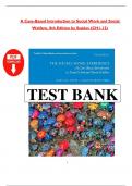 Test Bank for The Social Work Experience&comma; A Case-Based Introduction to Social Work and Social Welfare&comma; 8th Edition by Suppes - 2025 Published &lpar;All Chapters included&rpar;