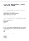 BIO 51 Lab Practical 2 Exam Questions And Correct Answers&period;