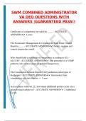 SWM COMBINED ADMINISTRATOR VA DEQ QUESTIONS WITH ANSWERS &vert;GUARANTEED PASS&excl;&excl;