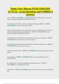 Peptic Ulcer Disease &lpar;PUD&rpar; UPDATED   ACTUAL   Exam Questions and CORRECT  Answers