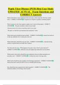 Peptic Ulcer Disease &lpar;PUD&rpar; Hesi Case Study  UPDATED  ACTUAL   Exam Questions and  CORRECT Answers 