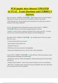 Peptic Ulcer Disease   Bundled Exam Questions WITH  CORRECT Answers