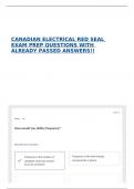 CANADIAN ELECTRICAL RED SEAL EXAM PREP QUESTIONS WITH ALREADY PASSED ANSWERS&excl;&excl;