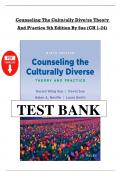 Test Bank For Counseling the Culturally Diverse Theory and Practice&comma; 9th Edition by Derald Wing Sue&comma; David Sue&comma; Helen A&period; Neville&comma; Laura Smith Chapter 1-26