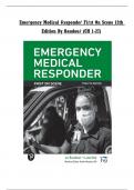 Test Bank For Emergency Medical Responder First on Scene&comma; 12th Edition by Chris Le Baudour Kaitlyn Laurelle Keith Wesley Chapter 1-27