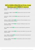 MTN COMM UPDATED ACTUAL  Exam  Questions and CORRECT Answers