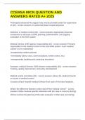 CCEMSA MICN QUESTION AND ANSWERS RATED A&plus; 2025