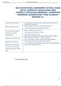 WGU EDUCATIONAL ASSESSMENT ACTUAL EXAM  WITH COMPLETE QUESTIONS AND  CORRECT DETAILED ANSWERS &vert;&vert;VERIFIED  ANSWERS GUARANTEED PASS ALREADY  GRADED A&plus;
