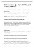 IF1 Latest Exam Questions With Revised Correct Solutions&period;
