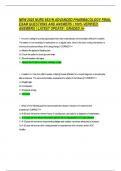 NURS 6521 ADVANCED PHARMACOLOGY FINAL EXAM QUESTIONS AND ANSWERS &vert; 100&percnt; VERIFIED ANSWERS &vert; LATEST UPDATE  2025&sol;2026&vert; GRADED A&plus;