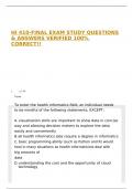 HI 410-FINAL EXAM STUDY QUESTIONS & ANSWERS VERIFIED 100&percnt; CORRECT&excl;&excl;