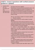 OSSF II - Exam 2 questions with verified answers graded A&plus; updated
