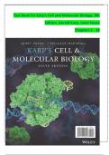 Test Bank for Karp&rsquo;s Cell and Molecular Biology&comma; 9th Edition&comma; Gerald Karp&comma; Janet Iwasa Chapters 1 - 18 complete newest version updated 2025