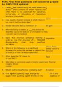 FCTC Final Test questions well answered graded A&plus; 2025&sol;2026 updated