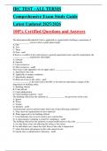 Comprehensive 2025&sol;2026 IRC Test All Terms study guide featuring 100&percnt; certified questions and answers covering International Residential Code topics including permits&comma; inspections&comma; structural design&comma; occupancy rules&comma; mechanical systems&comma; accessibility&comma; saf