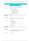 BIOS 242 Microbiology Midterm Exam Questions With Answers 2025&sol;2026&vert; Qs & As&vert; Grade A&vert; 100&percnt; Correct &lpar;Verified Answers&rpar;- Chamberlain