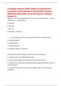 CT Registry Review &vert;2025 Update Comprehensive Frequently Tested Questions And Verified Answers With Rationales&vert;100&percnt; Accurate Answers &vert; Already Graded A&plus;