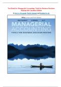 Test Bank for Managerial Accounting&colon; Tools for Business Decision-Making 6th Canadian Edition by Jerry J&period; Weygandt&comma; Paul D&period; Kimmel and Ibrahim M&period; Aly