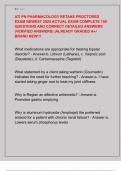 ATI PN PHARMACOLOGY RETAKE PROCTORED  EXAM NEWEST 2025 ACTUAL EXAM COMPLETE 150  QUESTIONS AND CORRECT DETAILED ANSWERS  &lpar;VERIFIED ANSWERS&rpar; &vert;ALREADY GRADED A&plus;&sol;  BRAND NEW&excl;&excl;&excl;