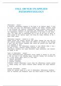 FALL 100 NUR 376 APPLIED PATHOPHYSIOLOGY&period;