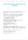NUR 376 PATHO FINAL QUESTIONS AND ANSWER1
