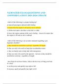  NJ BOATER EXAM QUESTIONS AND ANSWERS LATEST 2025-2026 UPDATE