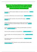 None For The Road NM Exam Latest Update 2025-2026 35 Questions and 100&percnt; Verified Correct Answers Guaranteed A&plus;