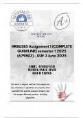 HRBUS85 Assignment 1 &lpar;COMPLETE GUIDELINE&rpar;  semester 1 2025 &lpar;679803&rpar; - DUE 3 June 2025&semi; 100&percnt; trusted&comma; comprehensive and complete reliable solution with clear explanation