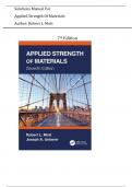 Solution Manual for Applied Strength of Materials&comma; 7th Edition by Robert L&period; Mott &vert; All Chapters 1-14&vert; Latest Edition 2025