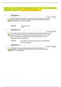 NURS 6521 ADVANCED PHARMACOLOGY ACTUAL EXAM 2025  SUMMER QUARTER &lpar;ALREADY GRADED A&plus;&rpar;&period;