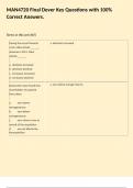 MAN4720 Final Dever Key Questions with 100&percnt; Correct Answers&period;