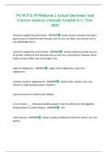 NUSCTX 10 Midterm 2 Actual Questions And Correct Answers &lpar;Already Graded A&plus;&rpar; &vert; New 2025