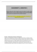 MNG3702 ASSESSMENT 2 SEM 1 OF 2025 EXPECTED ANSWERS