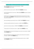 FOS3042 EXAM 4 UPDATED QUESTIONS AND VERIFIED ANSWERS