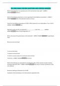 FOS 3042 EXAM 2 REVIEW QUESTIONS AND VERIFIED ANSWERS